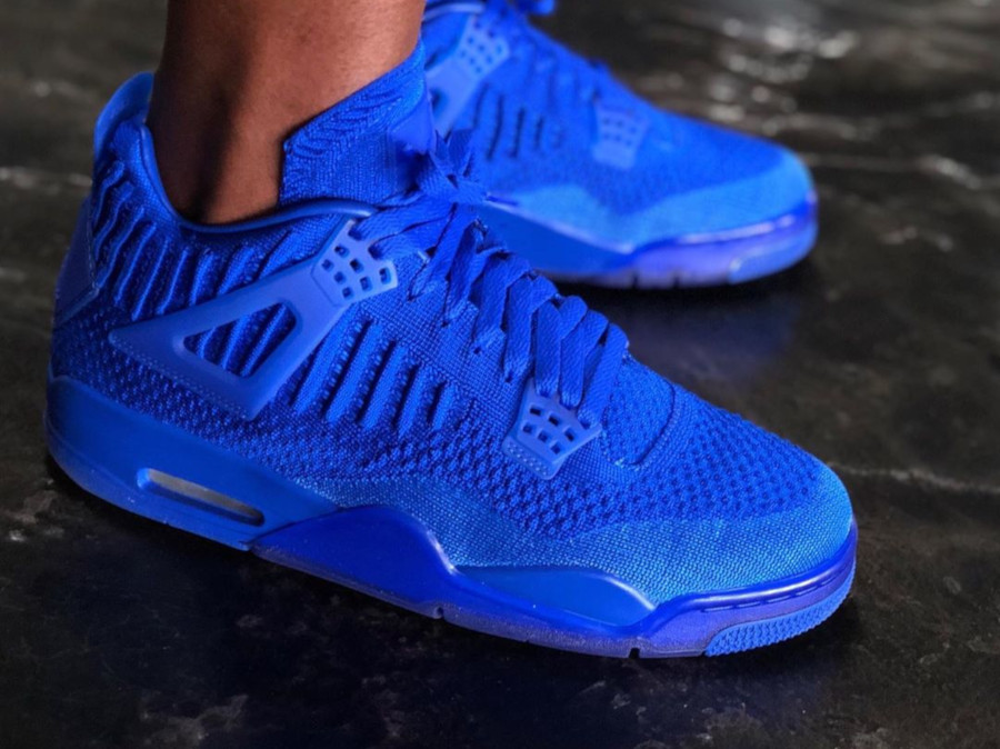 Giày Nike Air Jordan 4 Flyknit 'Hyper Royal' AQ3559-400 - Ảnh 6