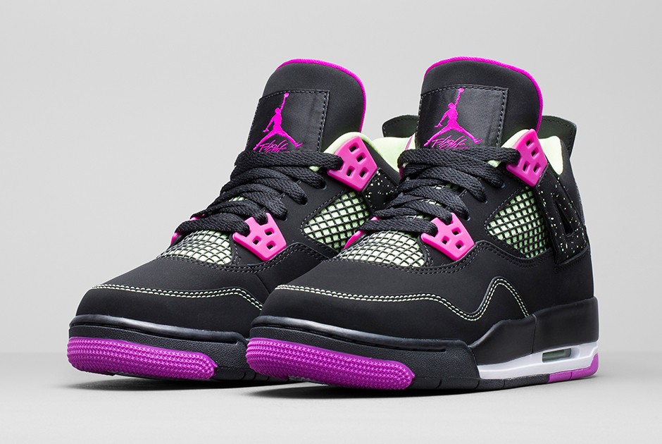 Giày Nike Air Jordan 4 Retro 30th GG 'Fuchsia' 705344-027 - Ảnh 5