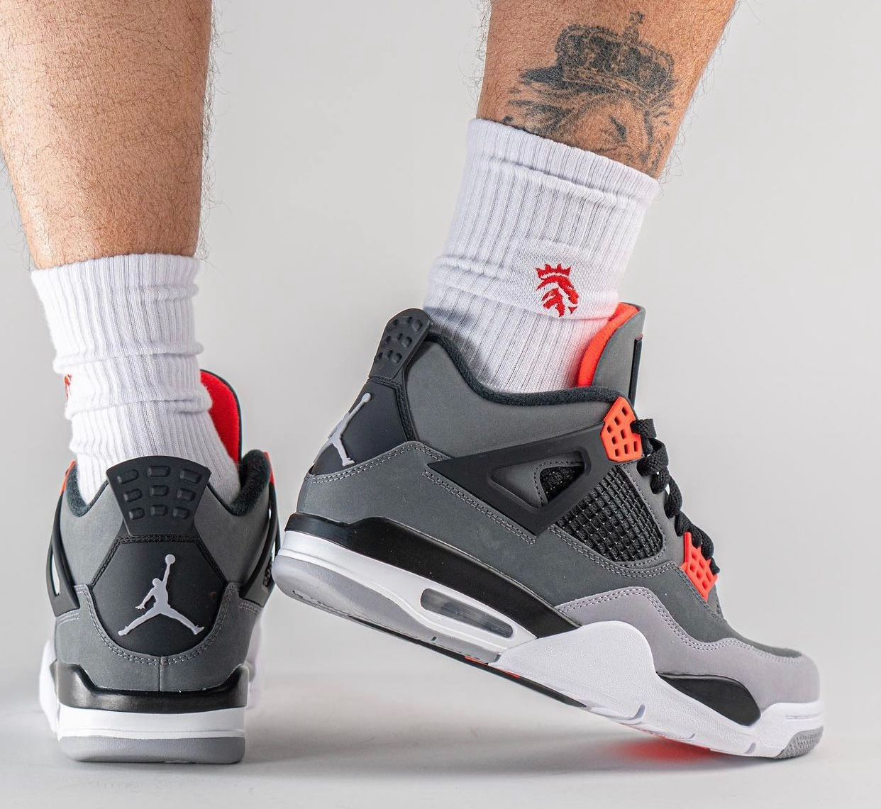 Giay Nike Air Jordan 4 Retro GS 'Infrared' 408452-061