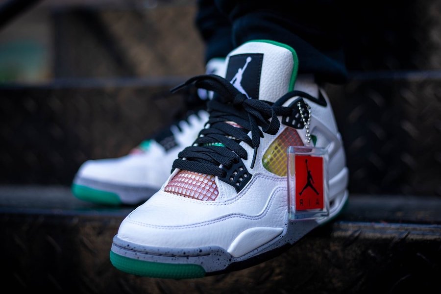Giày Nike Air Jordan 4 Retro 'Rasta' AQ9129-100 - Ảnh 6