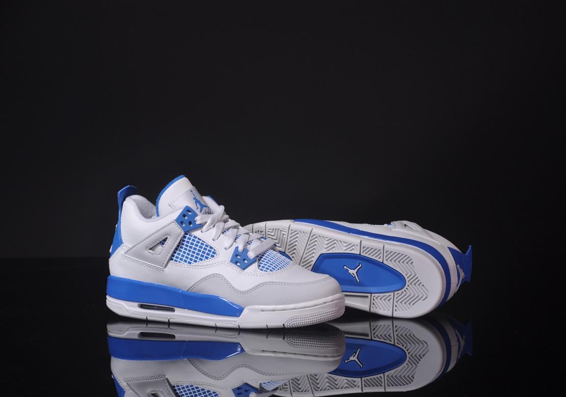 Giày Nike Air Jordan 4 Retro GS 'Military Blue' 2012 408452-105 - Ảnh 2