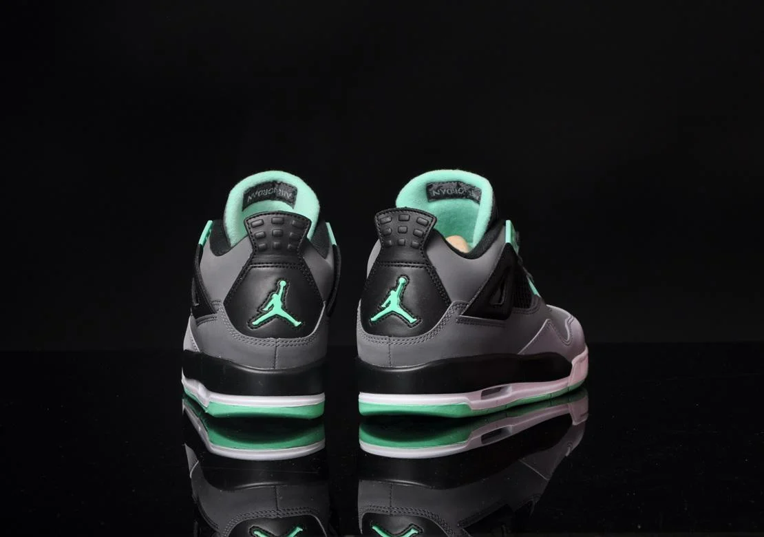 Giày Nike Air Jordan 4 Retro GS 'Green Glow' 408452-033 - Ảnh 3