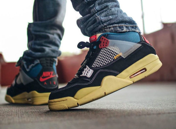 Giày Nike Union LA x Air Jordan 4 Retro 'Off Noir' DC9533-001 - Ảnh 7