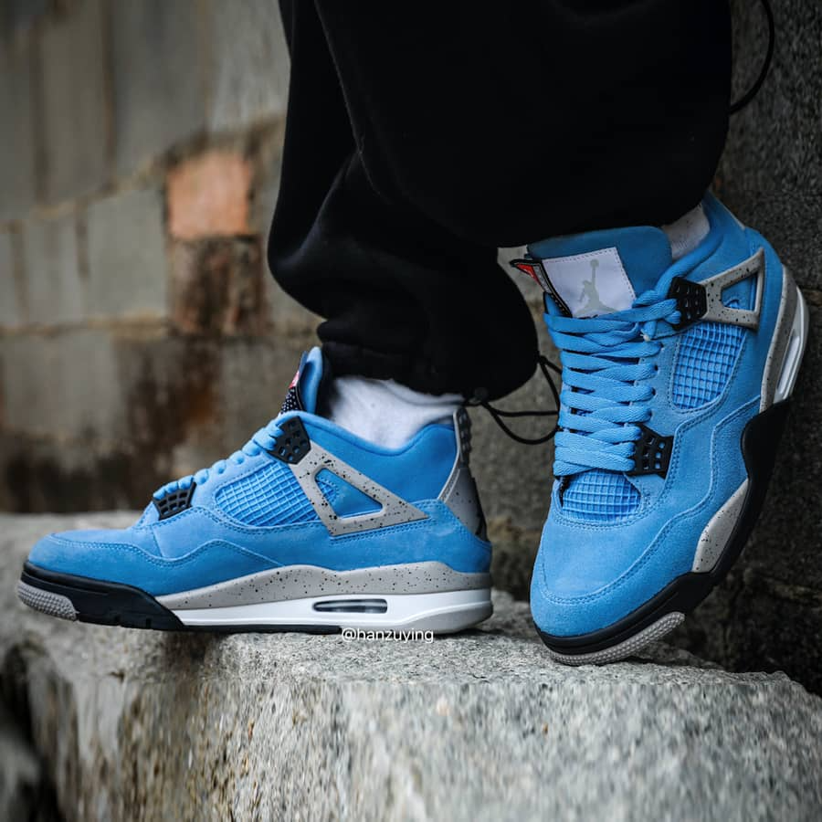 Giày Nike Air Jordan 4 Retro GS 'University Blue' 408452-400 - Ảnh 3