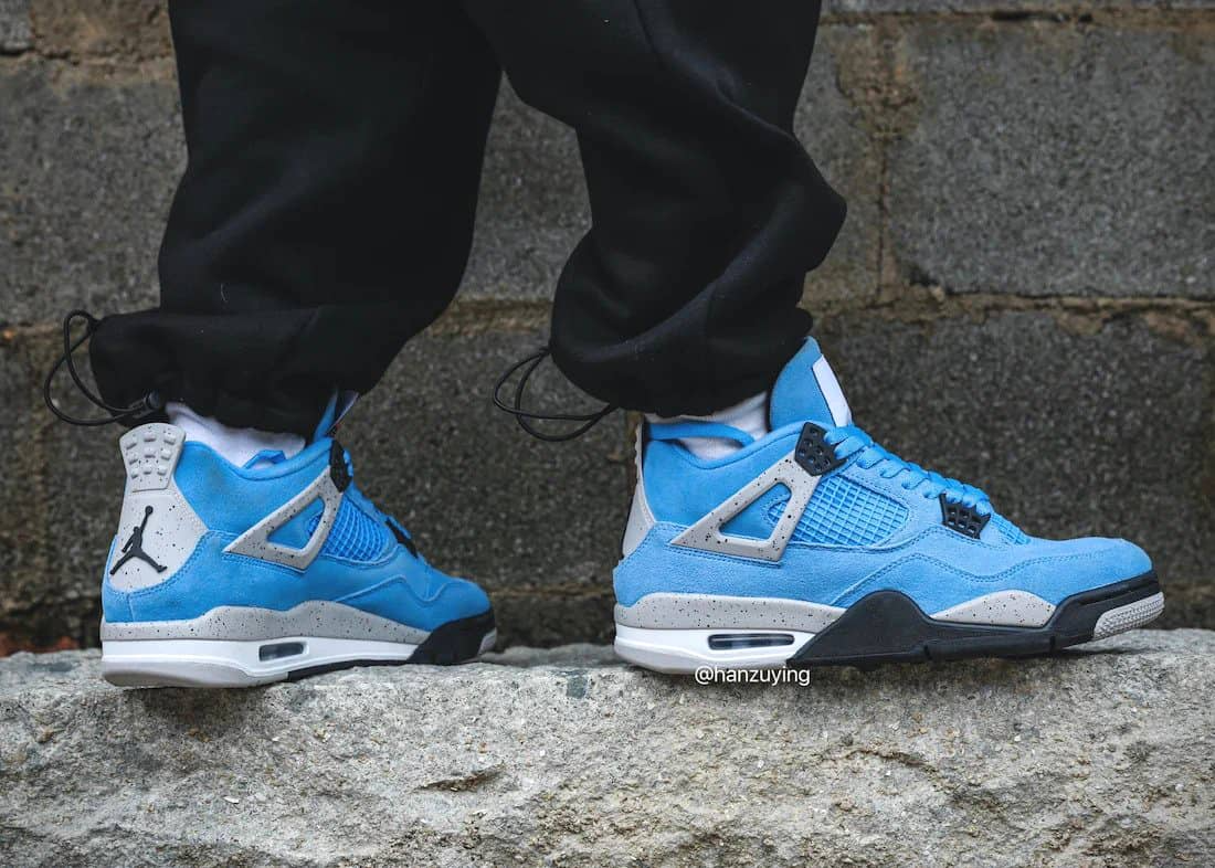 Giày Nike Air Jordan 4 Retro GS 'University Blue' 408452-400 - Ảnh 6