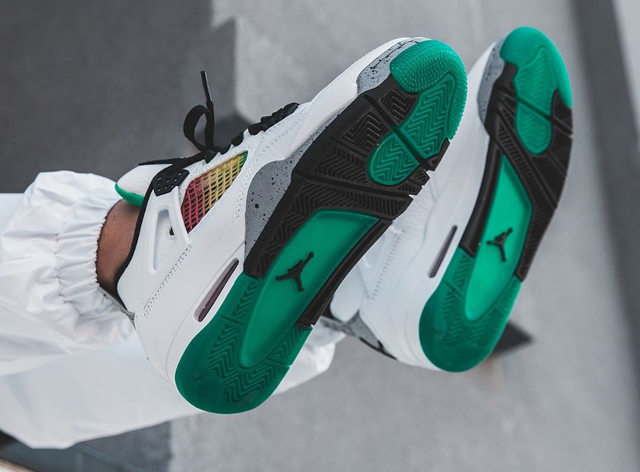 Giày Nike Air Jordan 4 Retro 'Rasta' AQ9129-100 - Ảnh 5