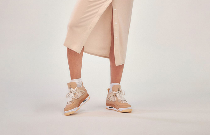 Giày Nike Wmns Air Jordan 4 Retro 'Shimmer' DJ0675-200 - Ảnh 3