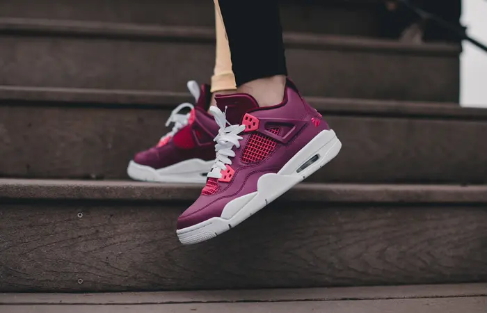Alternative view of Giày Nike Air Jordan 4 True Berry Valentine's Day 487724-661