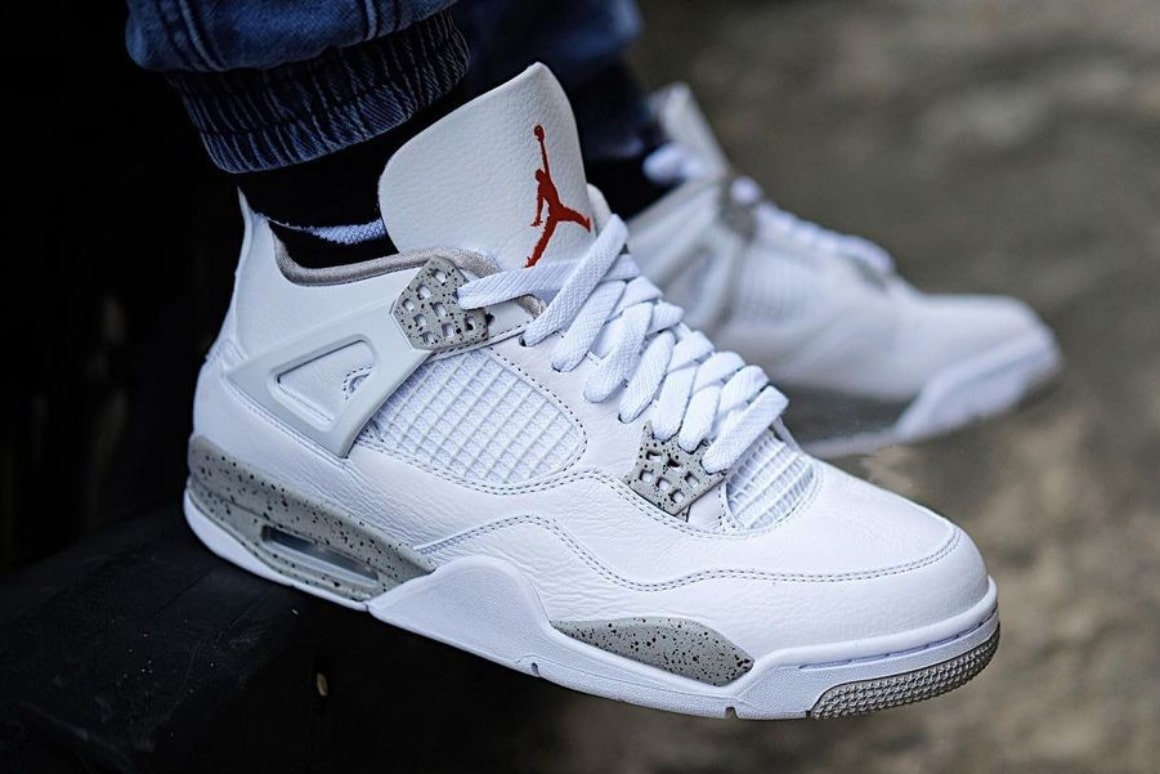 Giày Nike Air Jordan 4 Retro GS 'White Oreo' DJ4699-100 - Ảnh 4