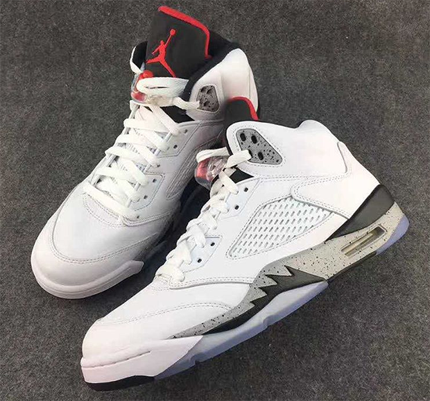Giày Nike Air Jordan 5 Retro 'White Cement' 136027-104 - Ảnh 2