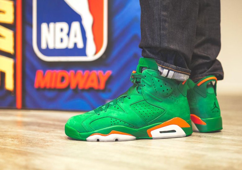 Giày Nike Air Jordan 6 Retro NRG 'Green Suede Gatorade' AJ5986-335 - Ảnh 2