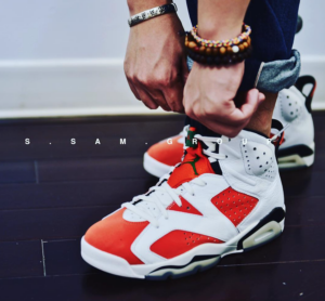Alternative view of Giày Nike Air Jordan 6 Retro Gatorade Like Mike 384665-145