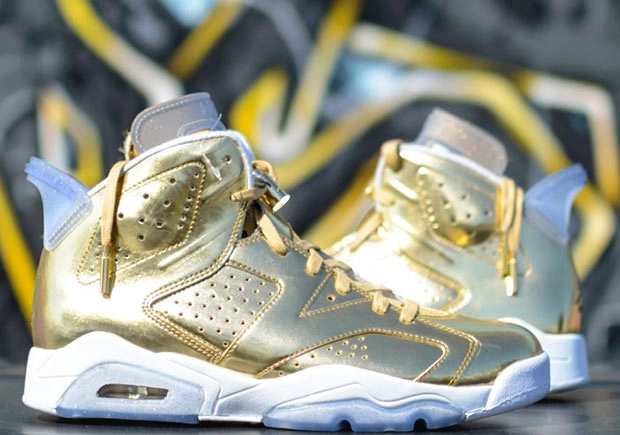 Giày Nike Jordan 6 Retro 'Pinnacle Metalic Gold' 854271-730 - Ảnh 5