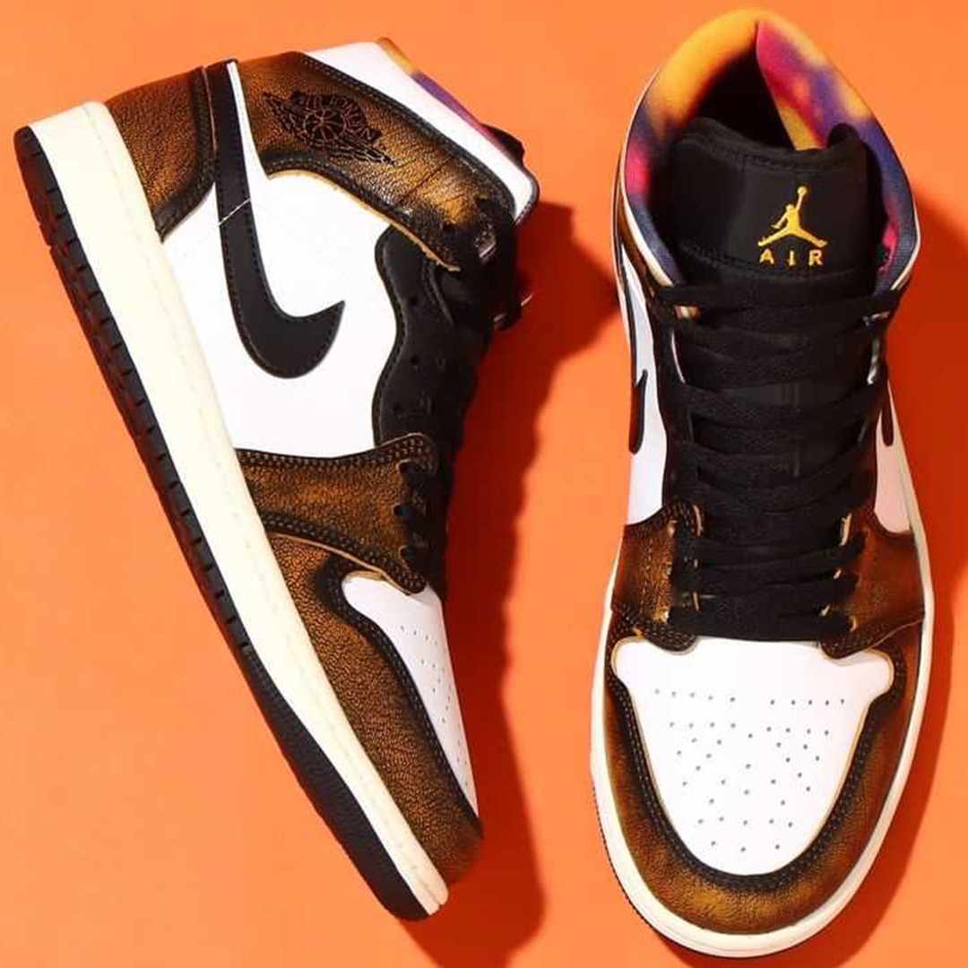 Giay Nike Air Jordan 1 Mid SE 'Orange Wear Away' DQ8417-071