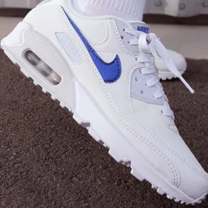 Giay Nike Air Max 90 'White Blue' DX0115-100