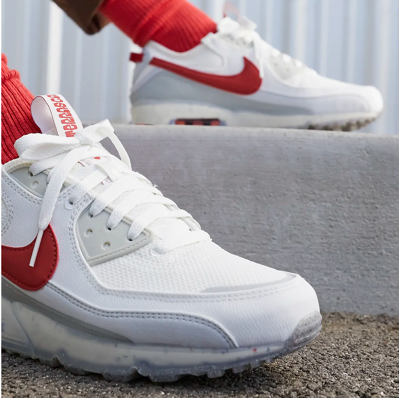 Giày Nike Air Max 90 Terrascape 'White Red' DQ3987-100 - Ảnh 3