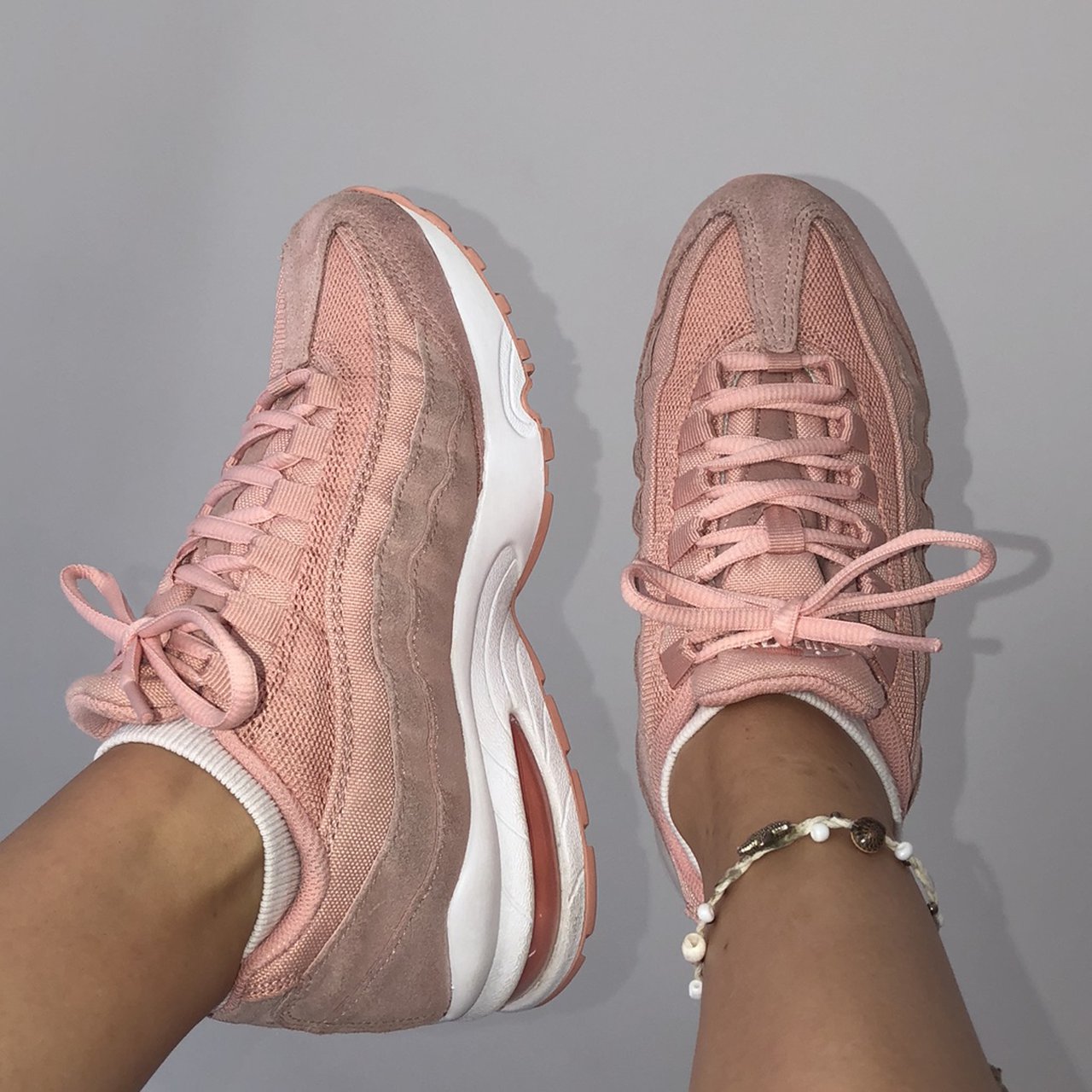 Giày Nike Air Max 95 GS 'Coral Stardust' BQ7222-600 - Ảnh 4
