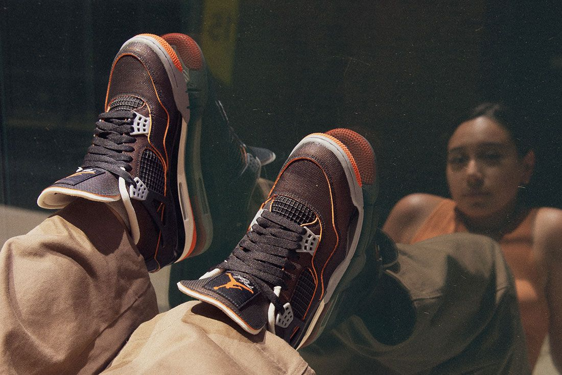 Giày Nike Wmns Air Jordan 4 Retro 'Starfish' CW7183-100 - Ảnh 4