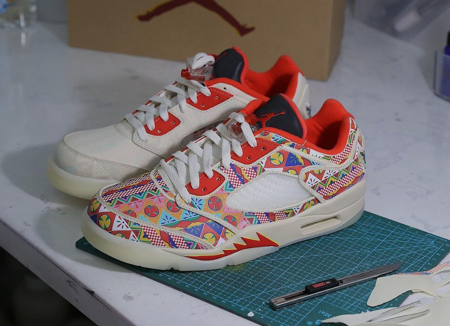 Giày Nike Air Jordan 5 Low 'Chinese New Year' 2021 DD2240-100 - Ảnh 8