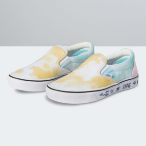 Giay Vans Pastel Tie Dye Comfycush Slip-On 'Yellow White' VN0A7TNMB1Y