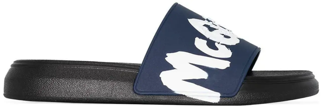 Dep Alexander Mcqueen Graffity Pool 'Black Navy' 682490-W4QS3-4478