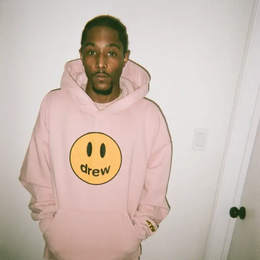 Alternative view of Áo Drew House Mascot Deconstructed Hoodie Dusty Rose DH-MADHDTR