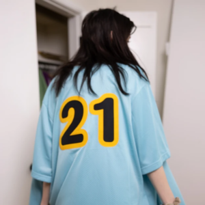 Alternative view of Áo Drew House Mesh Secret Baseball Jersey Sea Blue