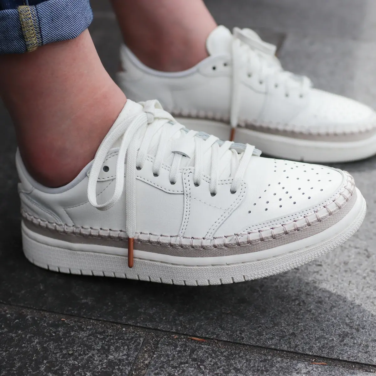 Alternative view of Giày Nike Wmns Air Jordan 1 Retro Low NS 'Sail' AO1935-109
