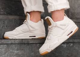 Giày Nike Air Jordan Levi's x Air Jordan 4 Retro 'White Denim' AO2571-100 - Ảnh 3