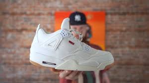 Giày Nike Air Jordan Levi's x Air Jordan 4 Retro 'White Denim' AO2571-100 - Ảnh 5