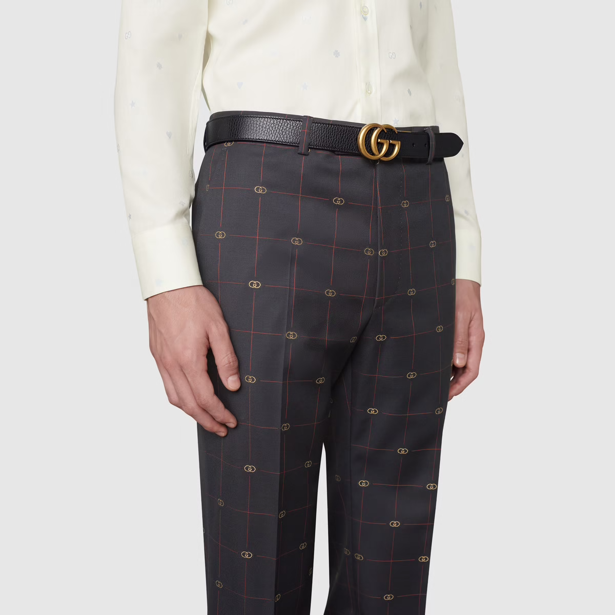 Thắt Lưng Gucci Reversible Thin Belt With Double G Buckle 643847-CAO2T-1062 - Ảnh 2