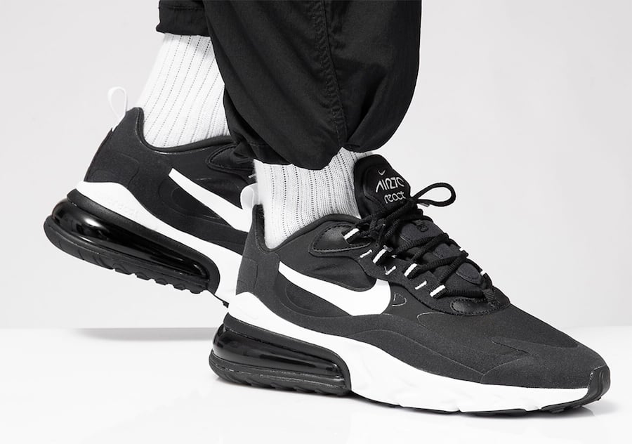 Giày Nike Air Max 270 React 'Black White' AO4971-004 - Ảnh 5