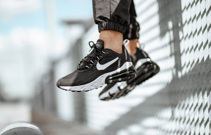 Giày Nike Air Max 270 React 'Black White' AO4971-004 - Ảnh 3