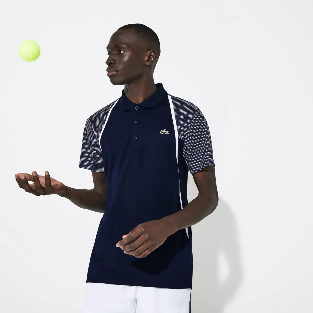 Alternative view of Áo Lacoste Polo SPORT Mesh Sleeved Tennis Navy DH4776-51-R26