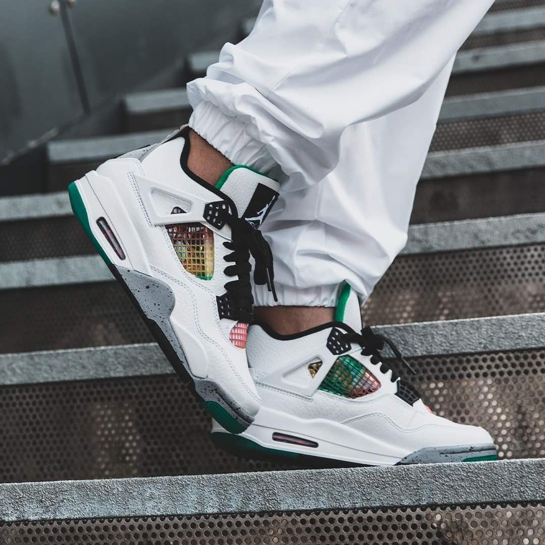 Giày Nike Air Jordan 4 Retro 'Rasta' AQ9129-100 - Ảnh 3