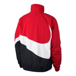Alternative view of Áo Nike Windbreaker Big Swoosh Woven Jacket 'RedBlackWhite' AR3132-657