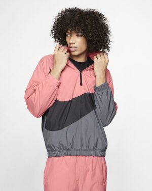 Alternative view of Áo Nike NSW Large Swoosh Windbreaker Woven Jacket AR3132-668