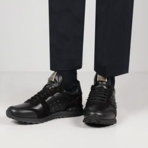 Alternative view of Giày Valentino Black Leather Rockstud WY2S0748VRJN01