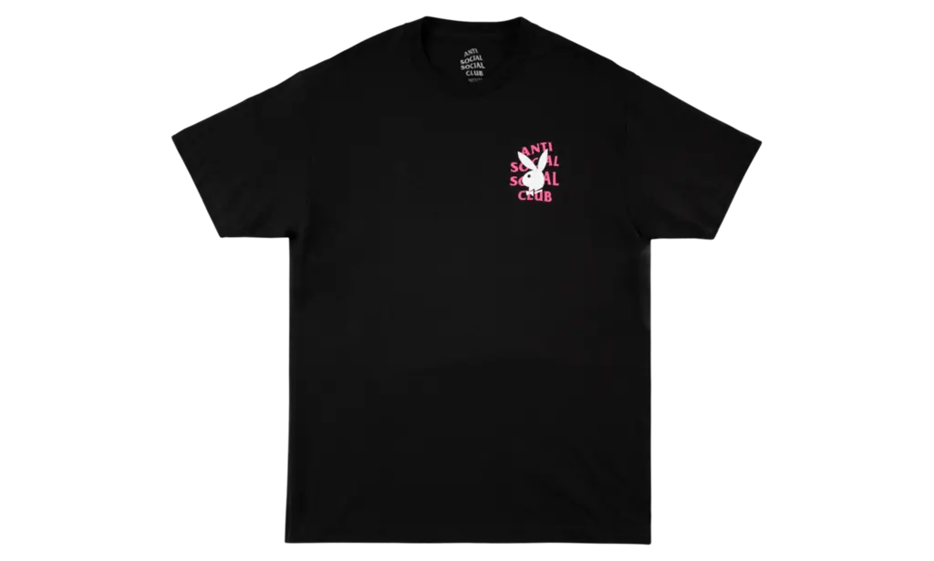Alternative view of Áo Anti Social Social Club Playboy Remix Black Tee