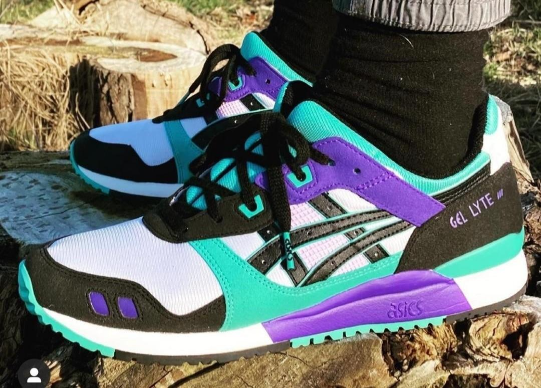 Giày Asics Gel Lyte 3 'Cyan Black' 1201A051-100 - Ảnh 7