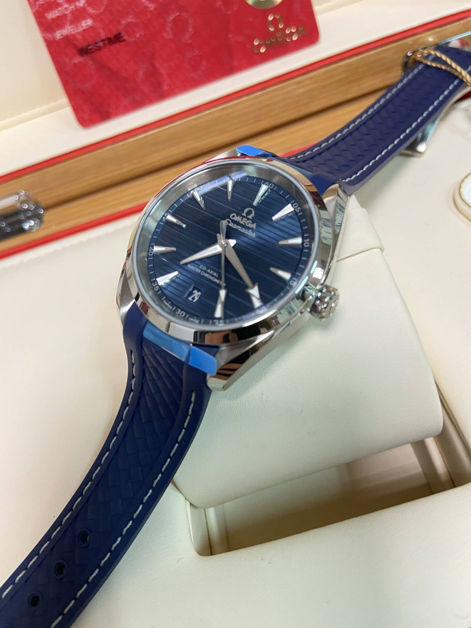 Đồng Hồ Omega Seamaster Aqua Terra 'Blue' 220-12-38-20-03-001 - Ảnh 2