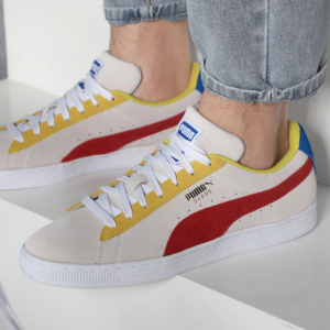 Alternative view of Giày Puma Suede Classic Sneakers in 'White Super Lemon Red' 365347-89