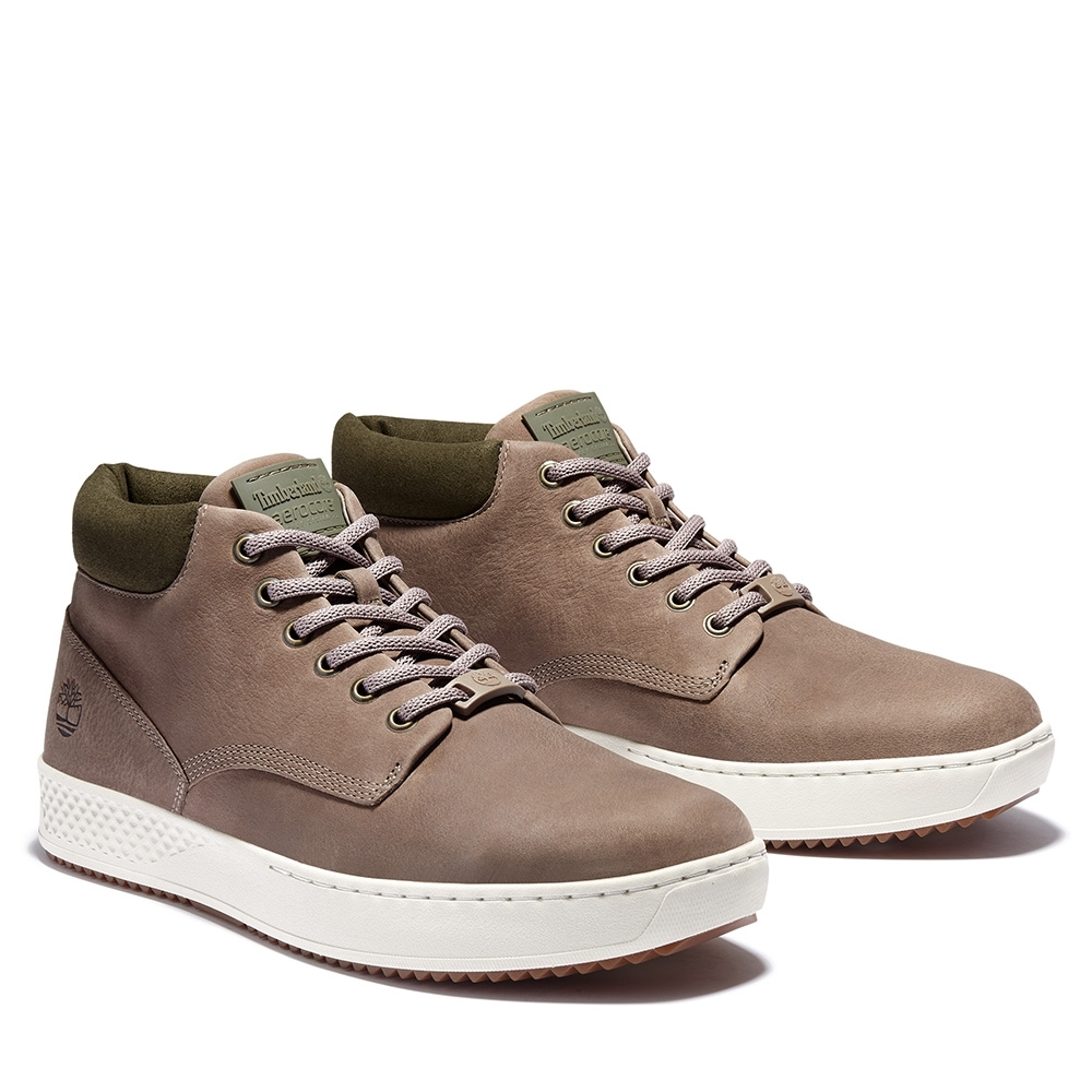 Giày Timberland Men's Light Brown Nubuck Leather Casual A2K6X - Ảnh 4