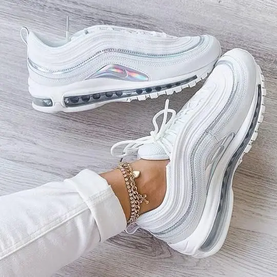 Alternative view of Giày Nike Air Max 97 Iridescent White (W) CJ9706-100