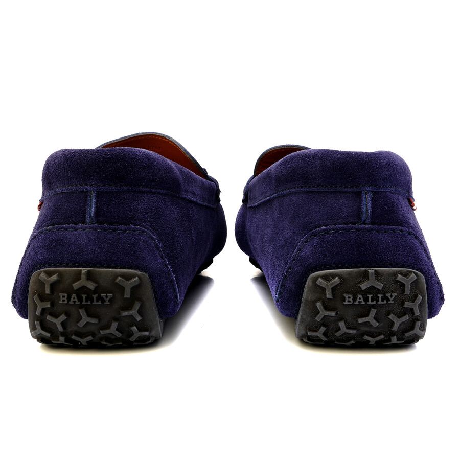Giày Bally Pardue Suede Loafers 'Ink' 6217543 - Ảnh 3