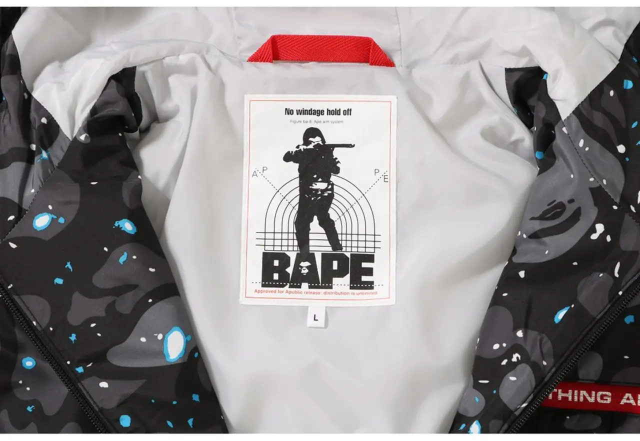 Alternative view of Áo BAPE Space Camo Hoodie Jacket Black BA-SCHJBK