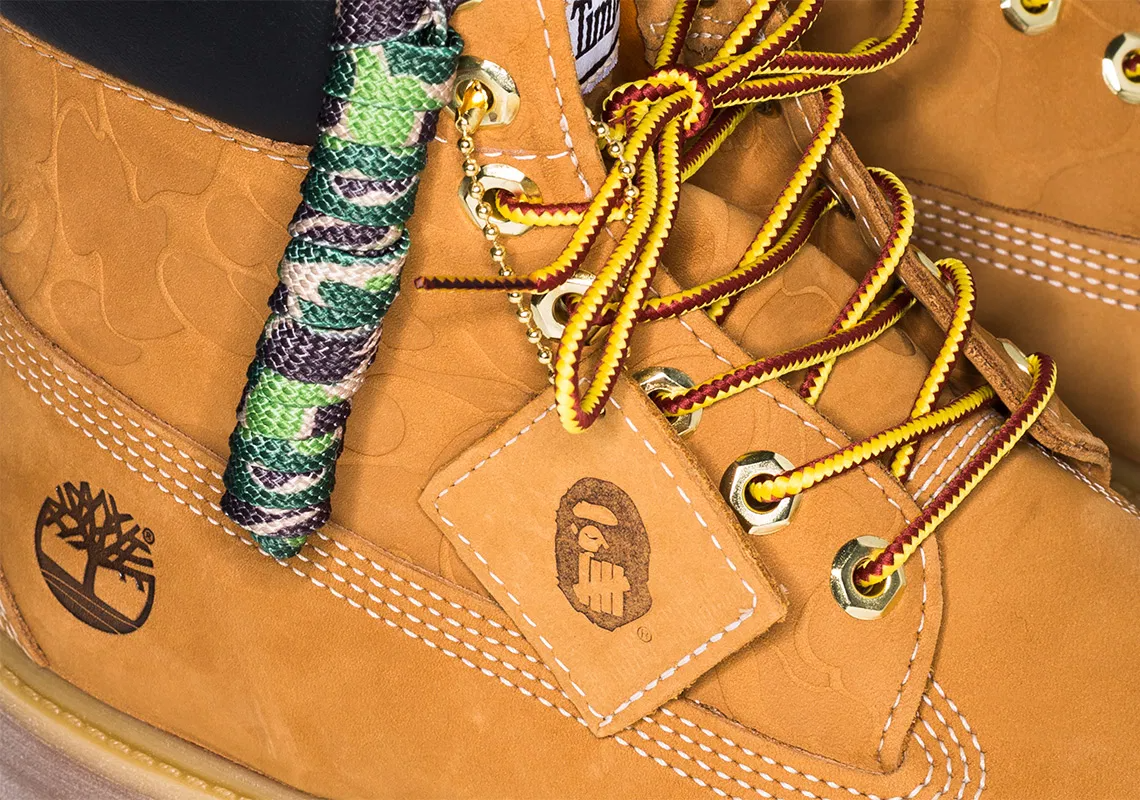 Giày Timberland A Bathing Ape x Undefeated x 6 Inch 'Wheat' TB-0A1R7Y-231 - Ảnh 5