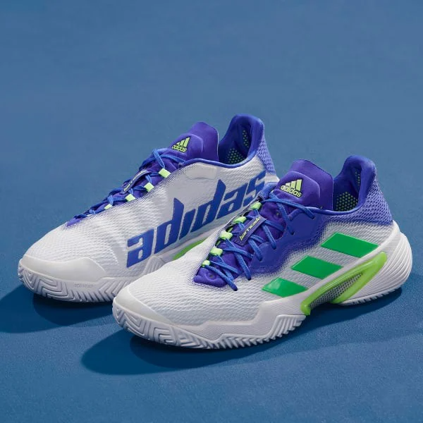 Giay Tennis Adidas Barricade 'Neon White Blue' FZ1827