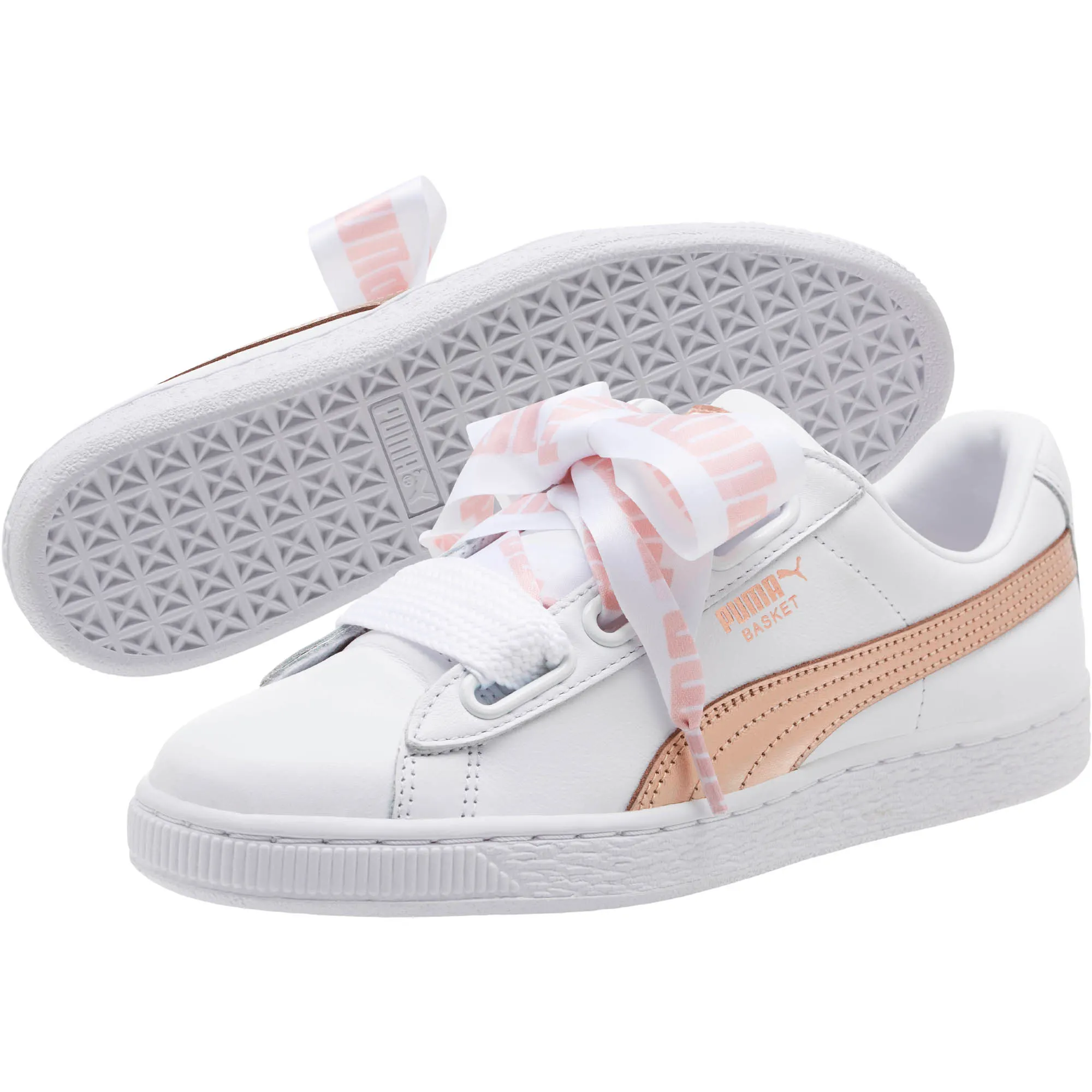 Giày Puma Basket Heart Metallic 367767-01 - Ảnh 2