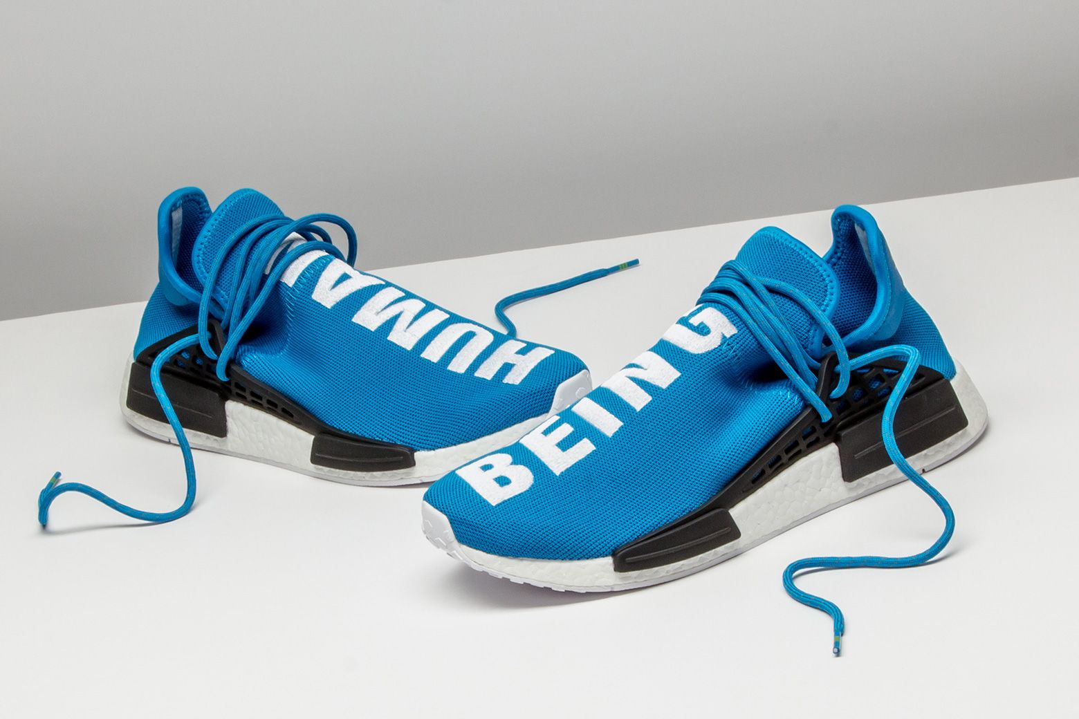Giày Adidas Pharrell x NMD Human Race 'Blue' BB0618 - Ảnh 2